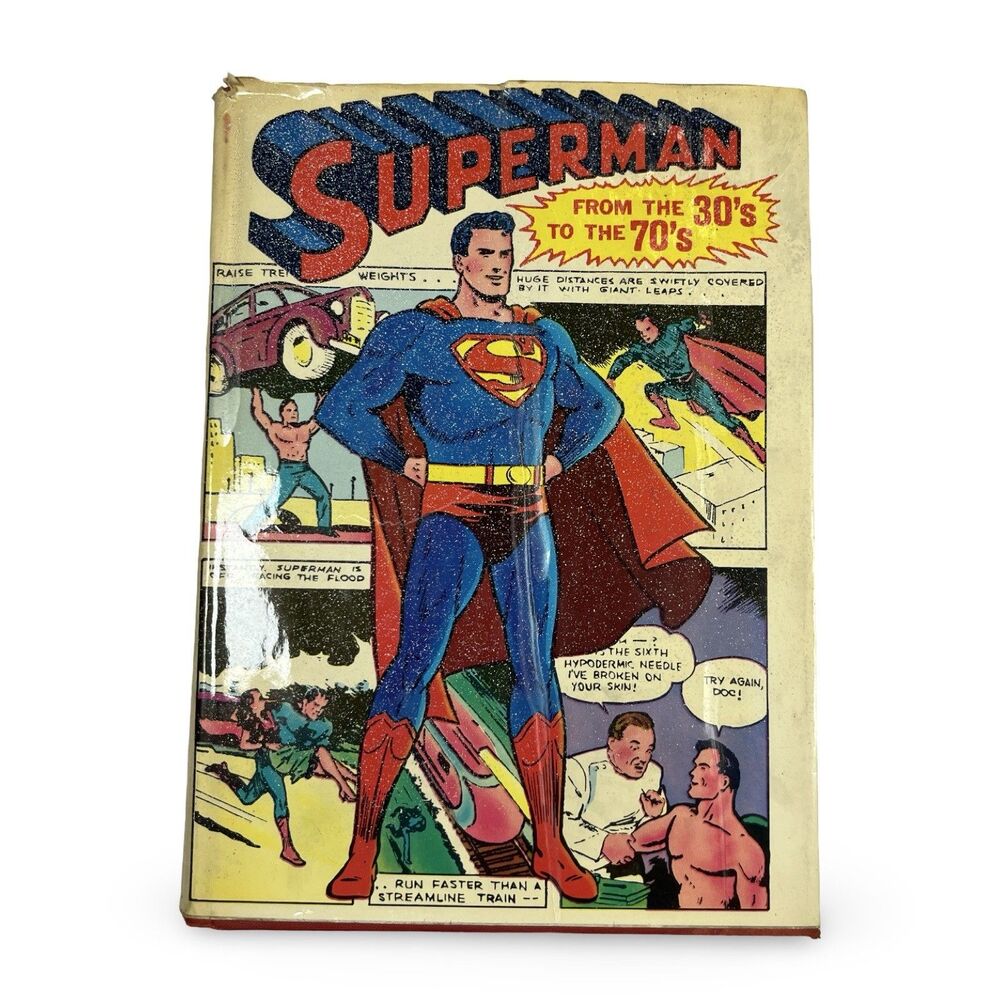 Superman From the 30s to the 70s Book Hardcover Dust Jacket Crown 1971